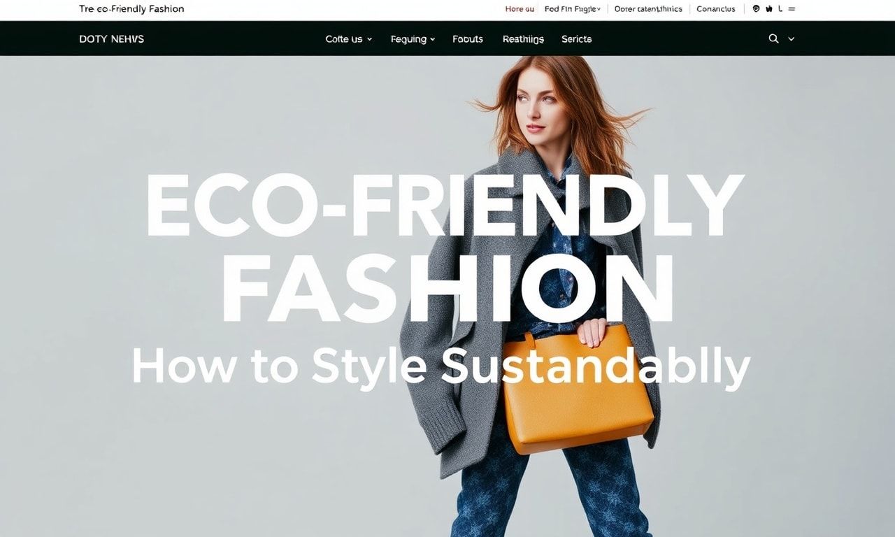 Eco-Friendly Fashion: How to Style Sustainably