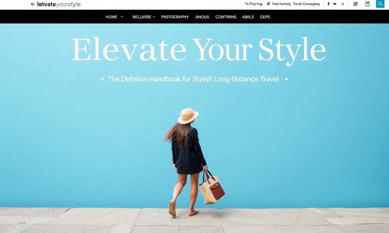 Elevate Your Style: The Ultimate Guide to Fashionable Long-Distance Travel