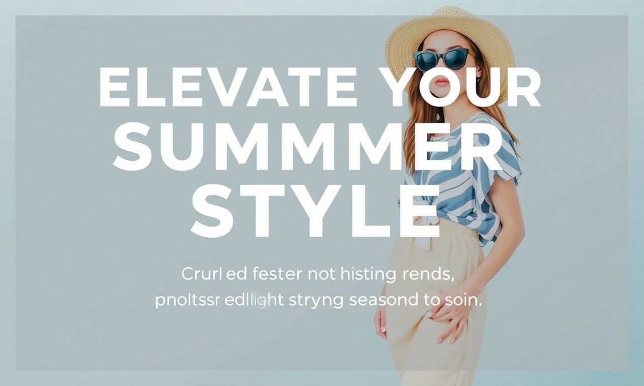 Elevate Your Summer Style: Fashion Trends and Tips for the Season