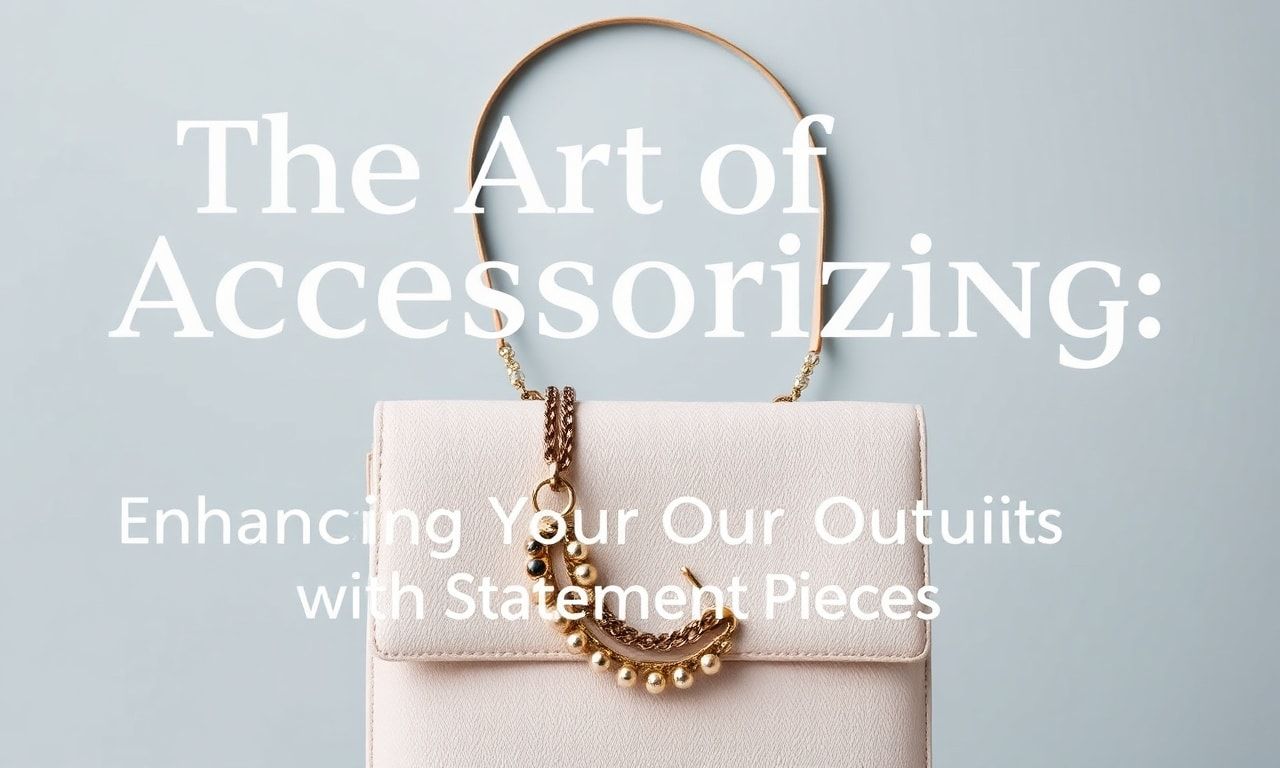 The Art of Accessorizing: Elevating Your Outfits with Statement Pieces