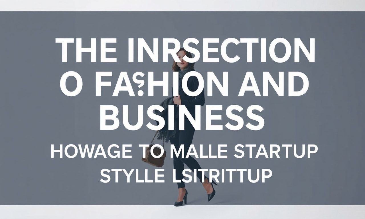 The Intersection of Fashion and Business: How to Manage Your Style Startup