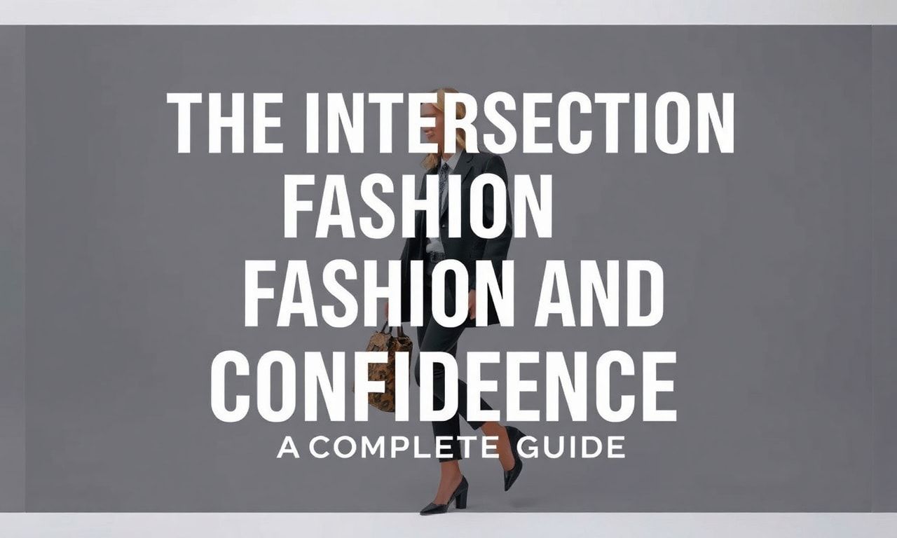 The Intersection of Fashion and Confidence: A Comprehensive Guide