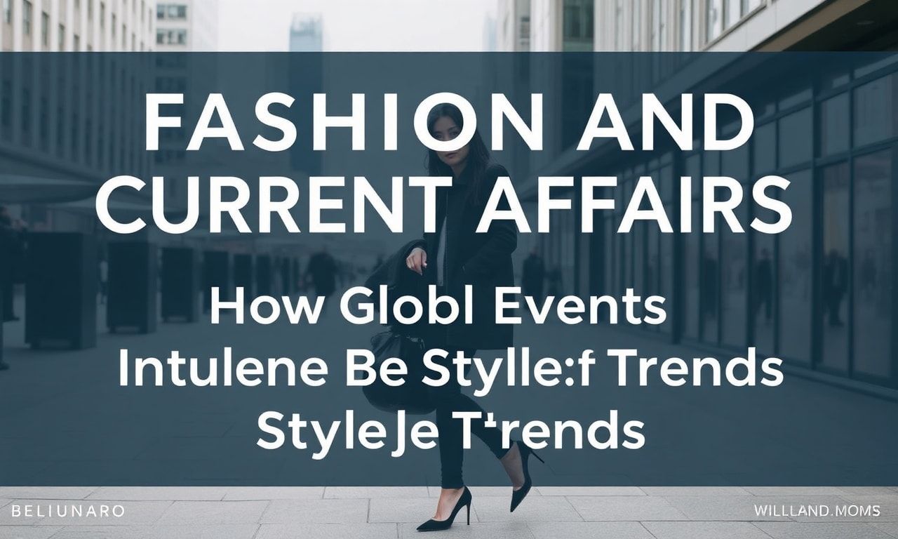 The Intersection of Fashion and Current Affairs: How Global Events Shape Style Trends