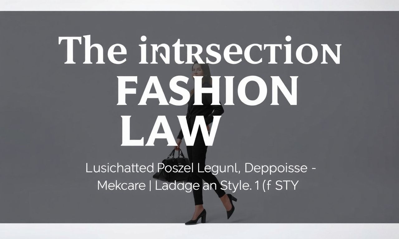 The Intersection of Fashion and Law: Understanding the Legal Side of Style