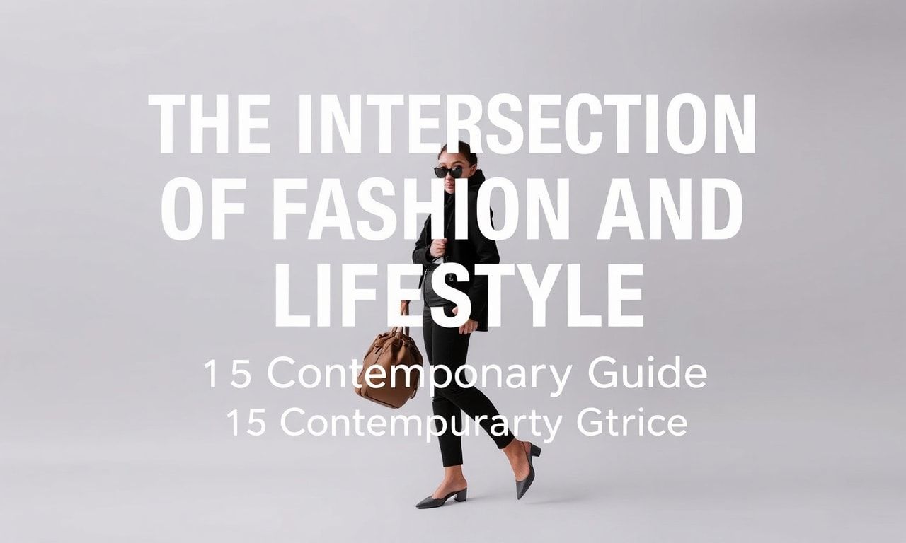 The Intersection of Fashion and Lifestyle: A Modern Guide