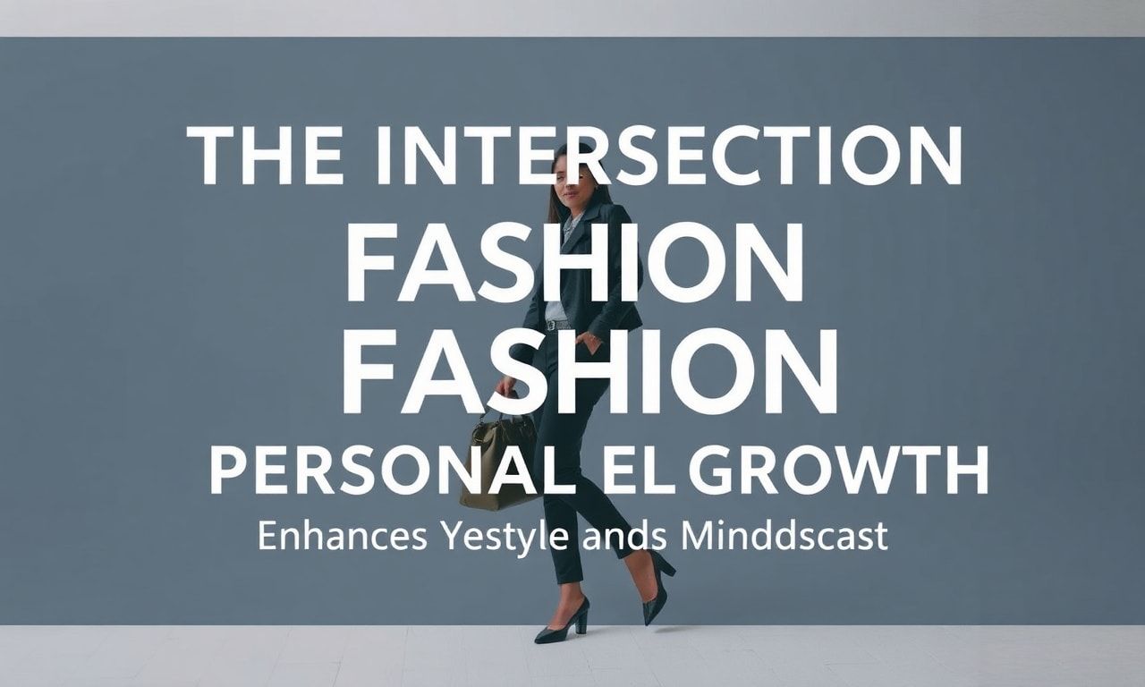 The Intersection of Fashion and Personal Growth: Elevating Your Style and Mindset