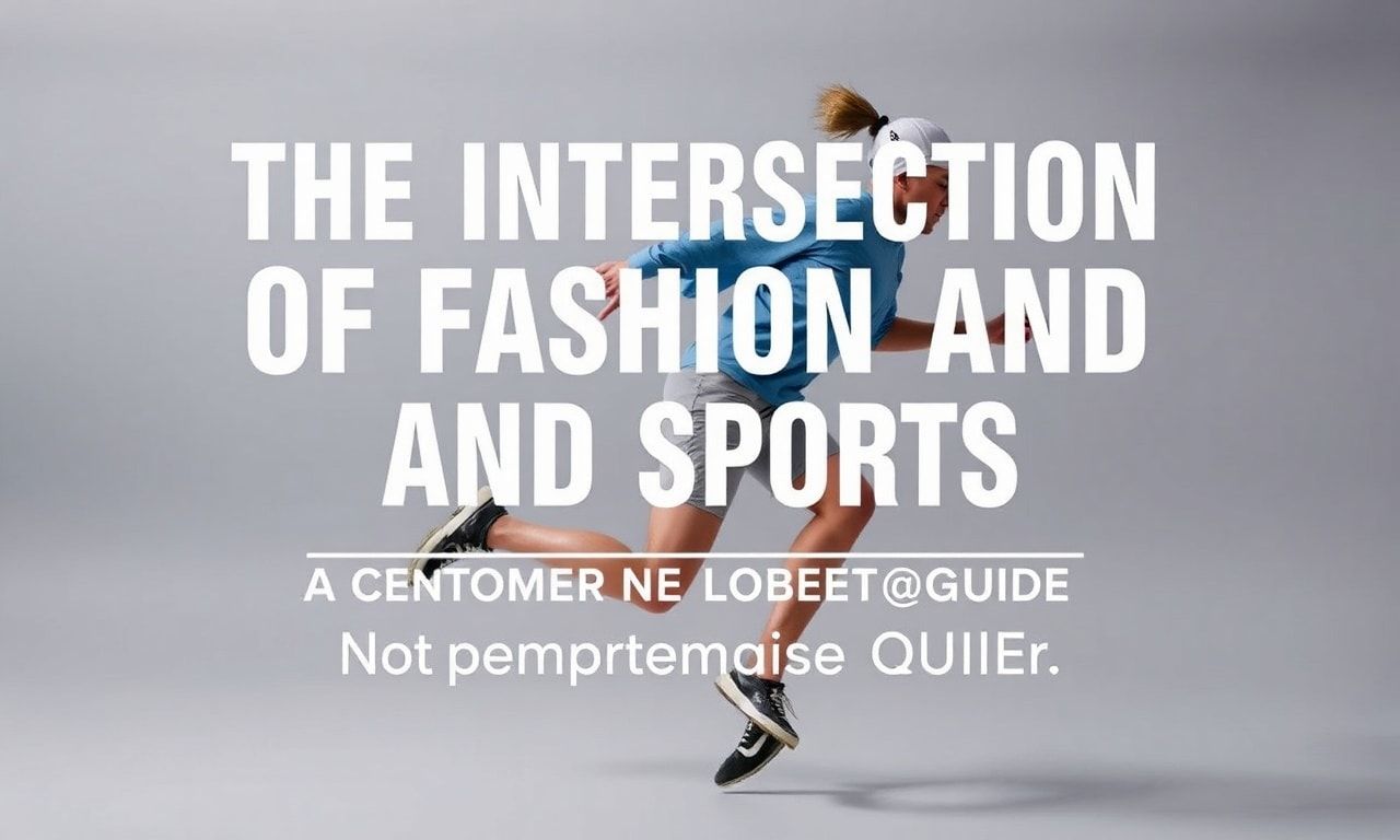 The Intersection of Fashion and Sports: A Comprehensive Guide
