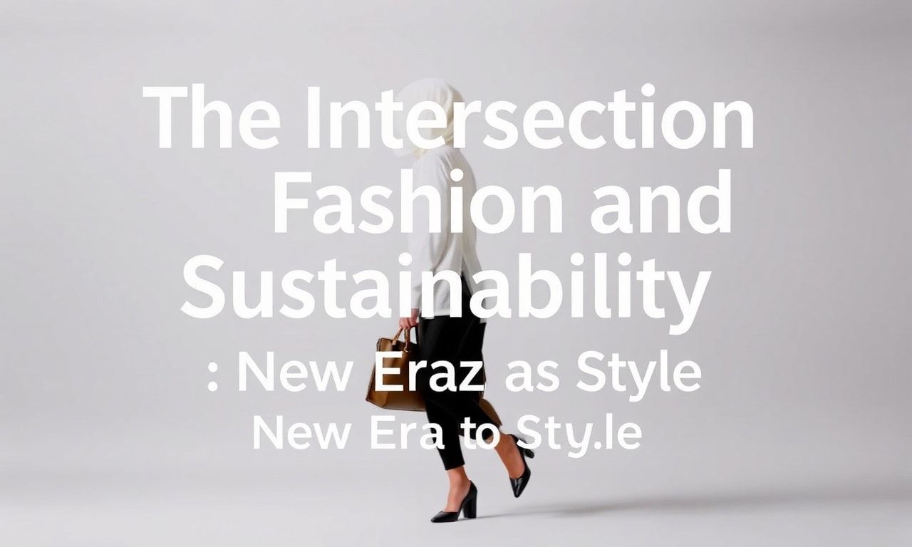 The Intersection of Fashion and Sustainability: A New Era of Style