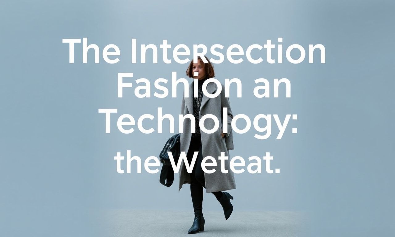 The Intersection of Fashion and Technology: Dressing for the Weather