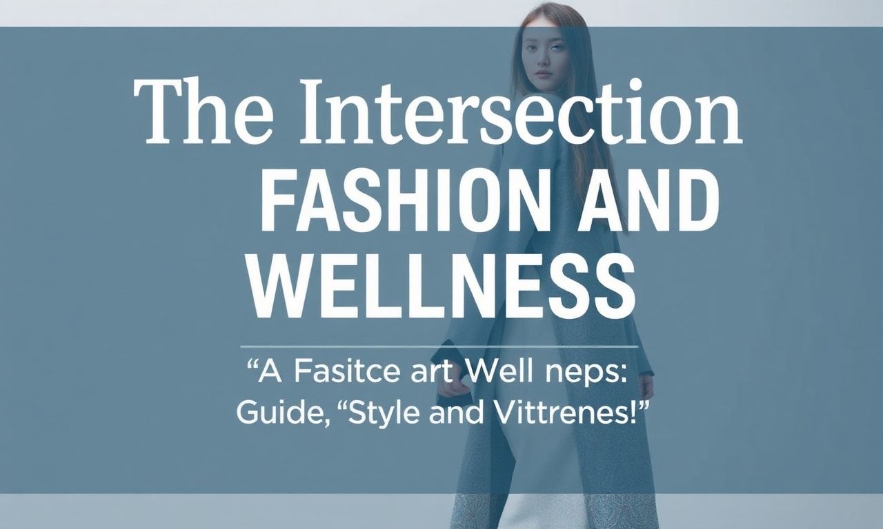 The Intersection of Fashion and Wellness: A Guide to Style and Vitality