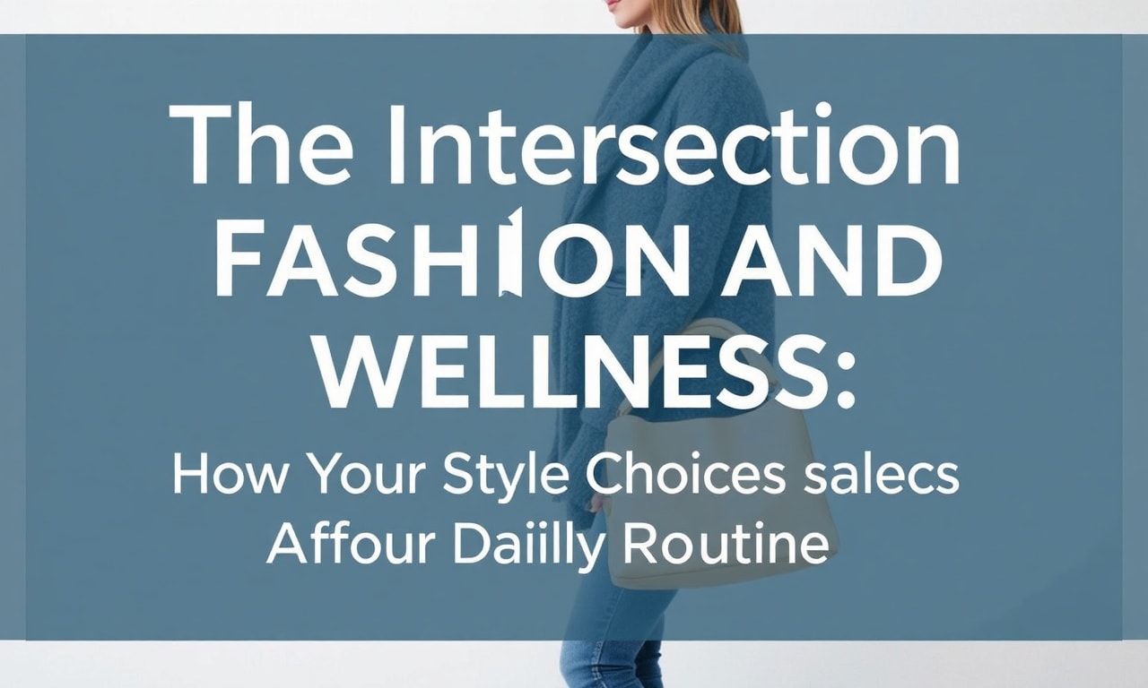 The Intersection of Fashion and Wellness: How Your Style Choices Impact Your Daily Routine