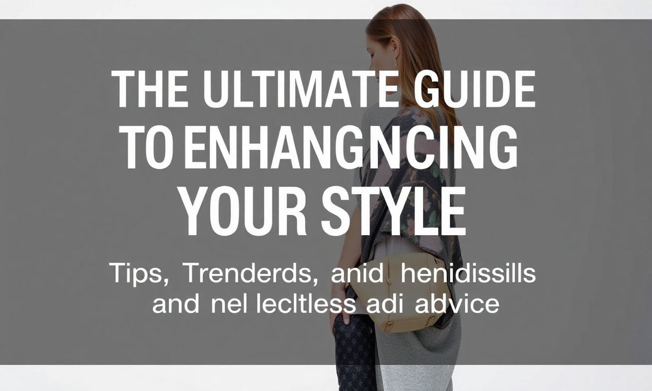 The Ultimate Guide to Elevating Your Style: Tips, Trends, and Timeless Advice