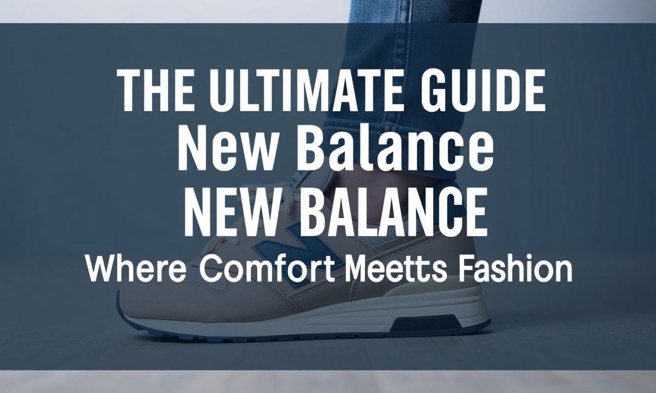 The Ultimate Guide to New Balance: Where Comfort Meets Style