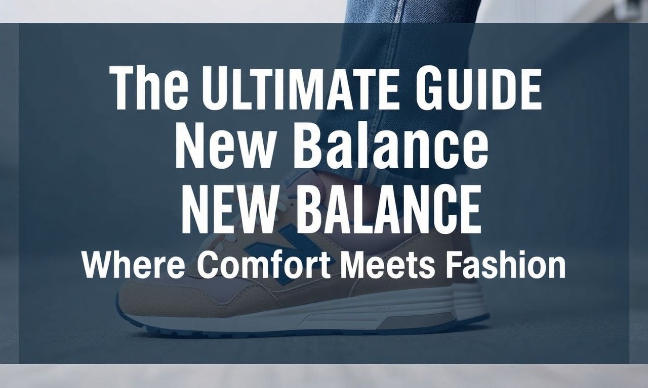 The Ultimate Guide to New Balance: Where Comfort Meets Style