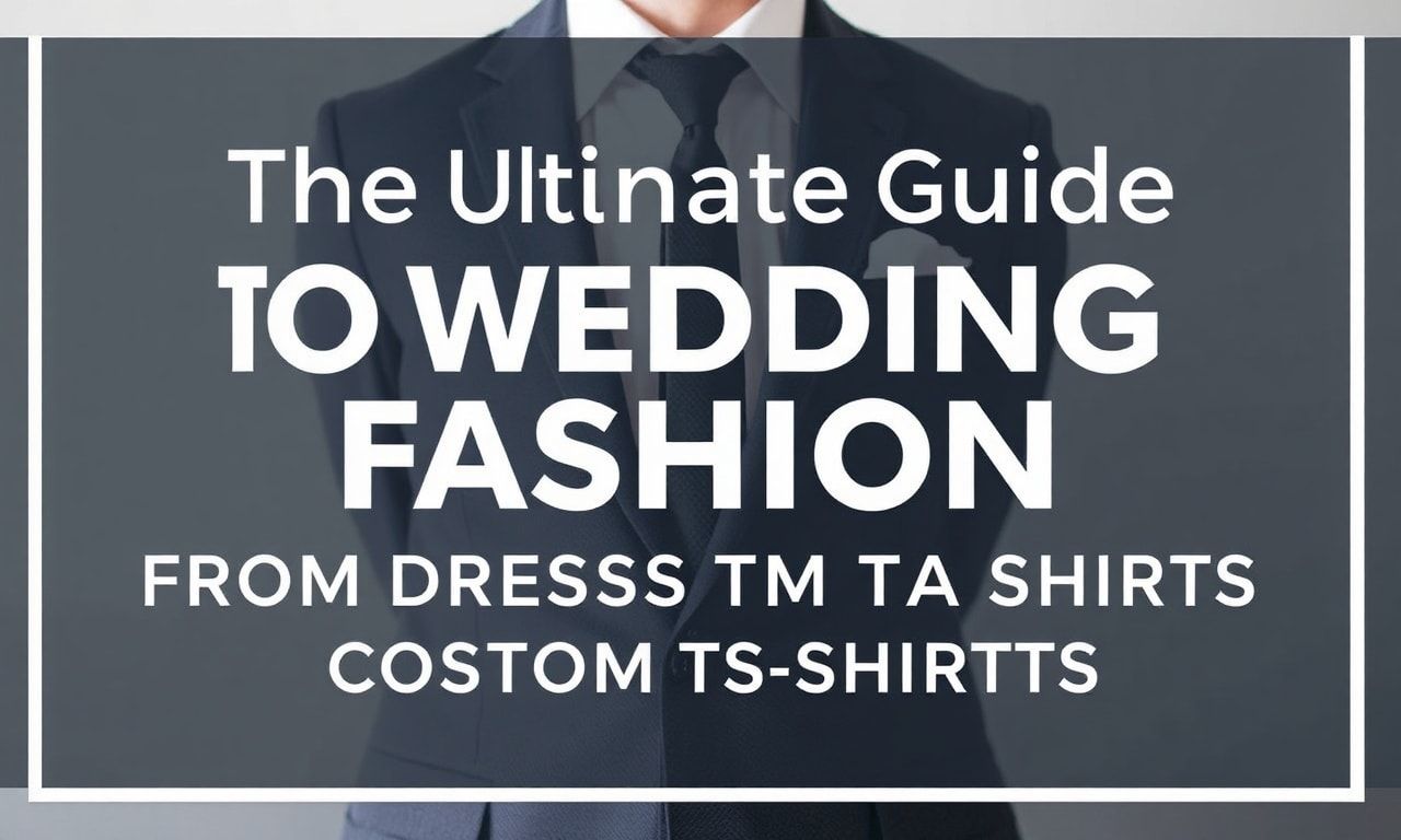 The Ultimate Guide to Wedding Fashion: From Dresses to Custom T-Shirts