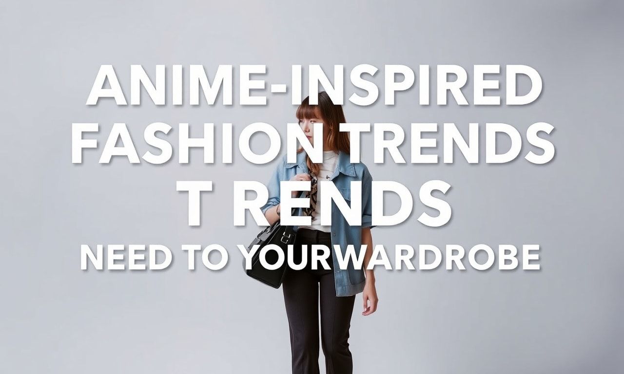 Anime-Inspired Fashion Trends You Need in Your Wardrobe