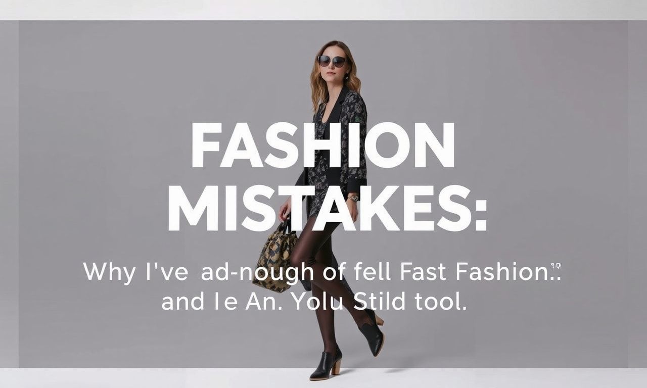 Fashion Faux Pas: Why I'm Over 'Fast Fashion' and You Should Be Too
