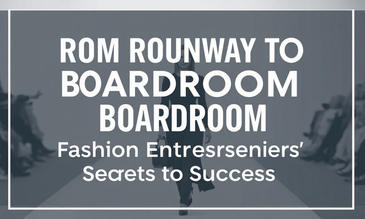 From Runway to Boardroom: Fashion Entrepreneurs' Secrets to Success