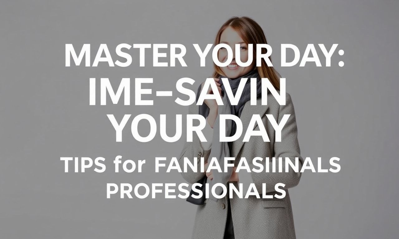 Master Your Day: Time-Saving Hacks for Fashion Professionals