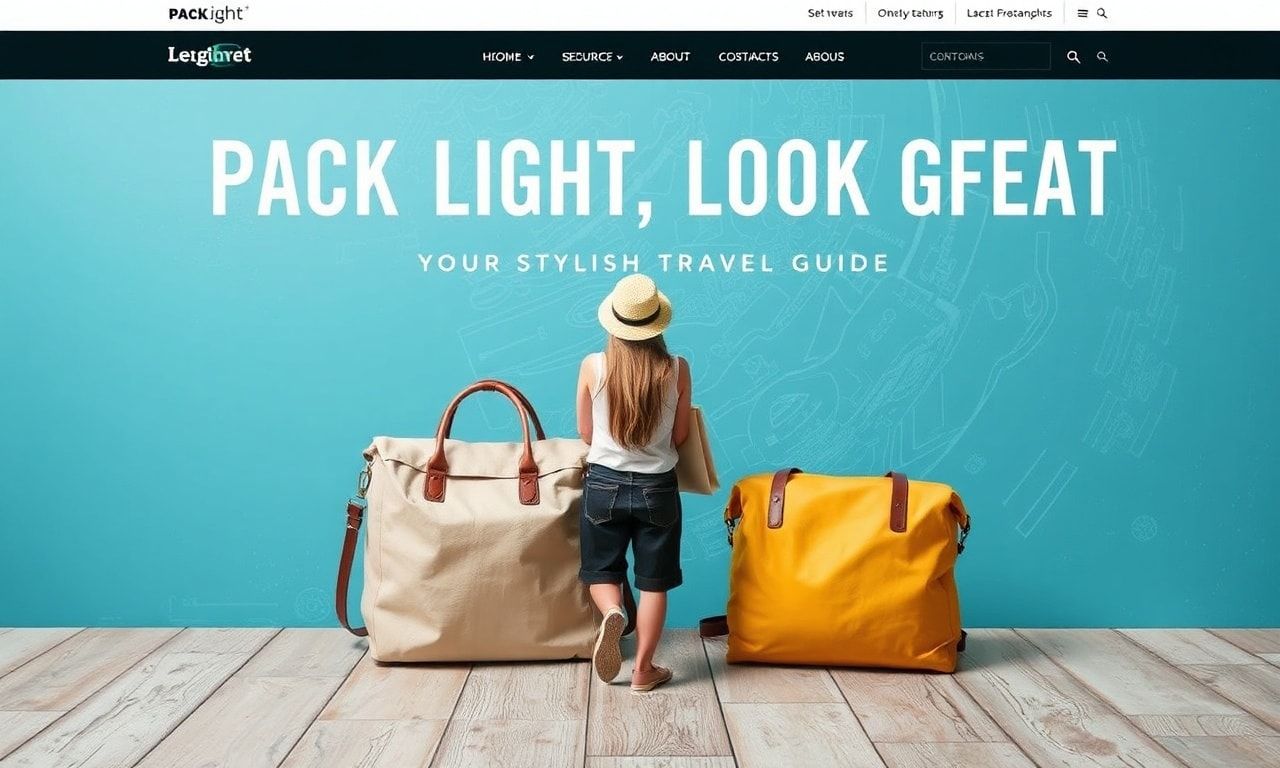 Pack Light, Look Great: Your Stylish Travel Companion