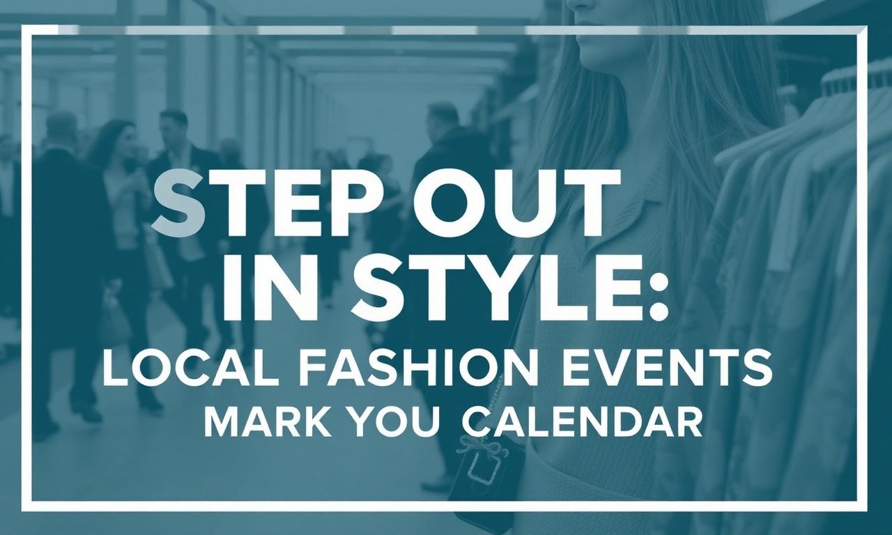 Step Out in Style: Local Fashion Events to Add to Your Calendar