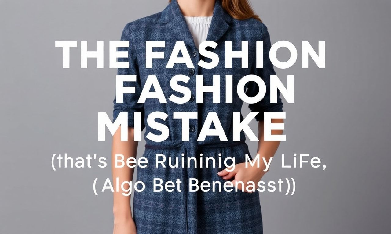 The Fashion Faux Pas That's Been Ruining My Life (And Yours, Let's Be Honest)