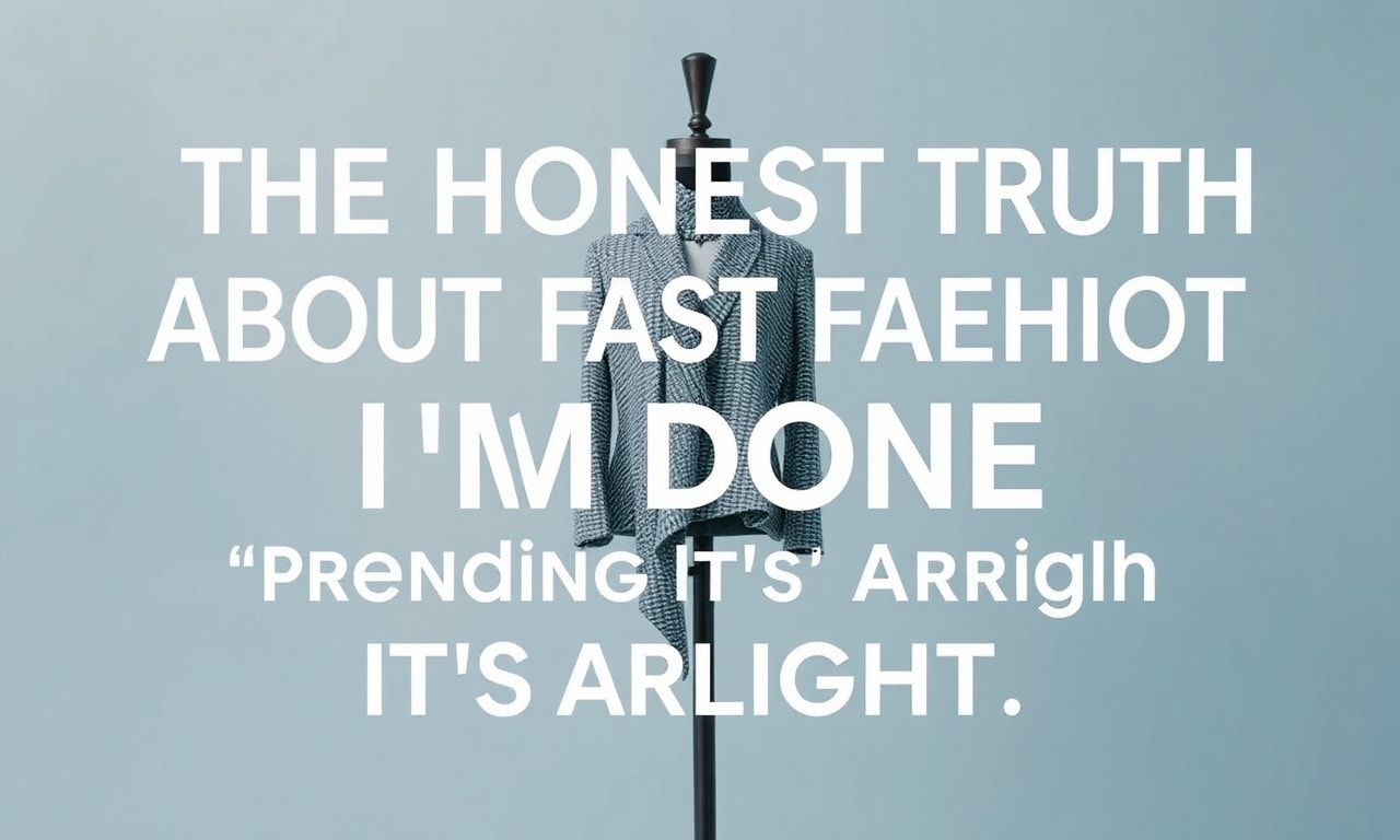 The Honest Truth About Fast Fashion: I'm Done Pretending It's Okay