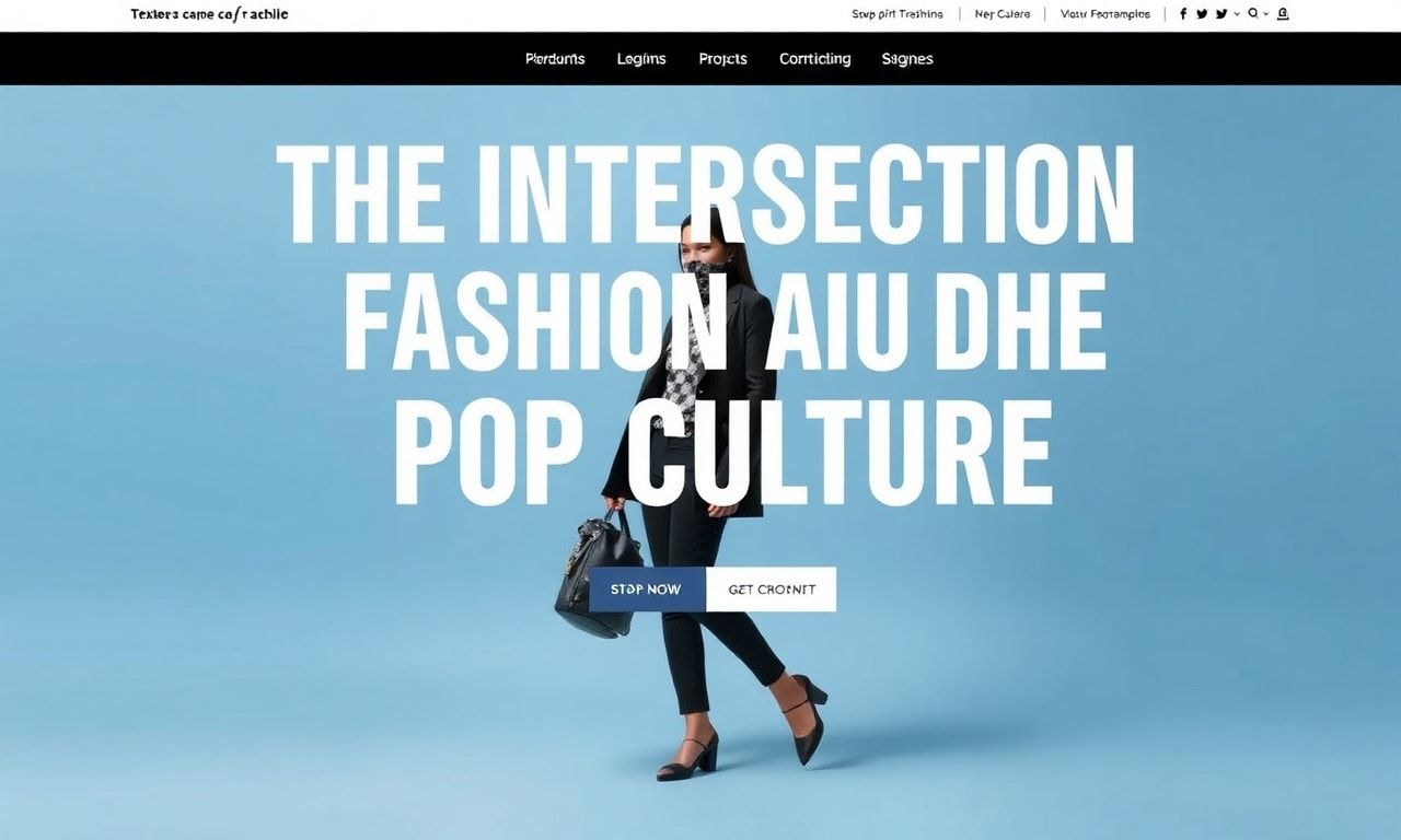 The Intersection of Fashion and Pop Culture: A Stylish Fusion