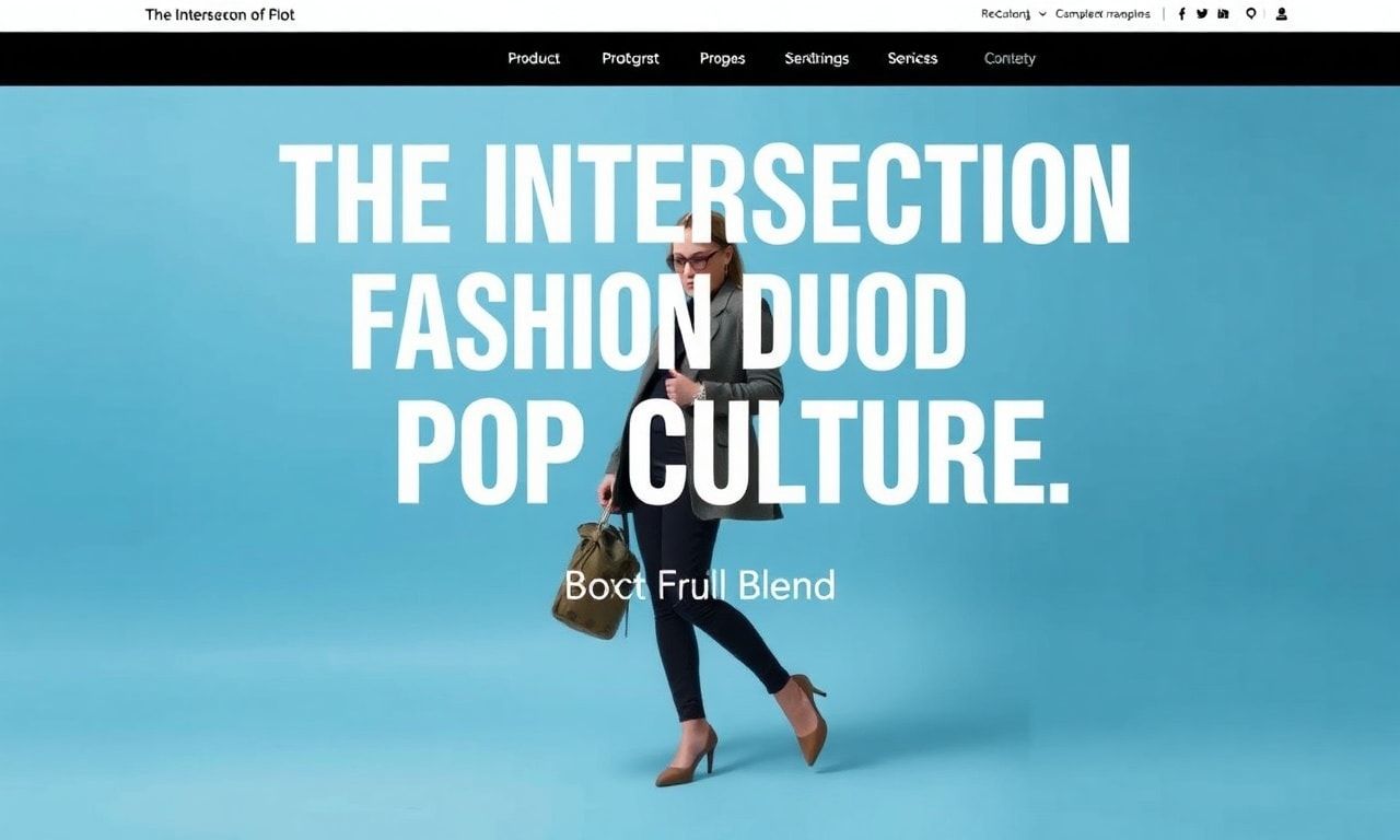 The Intersection of Fashion and Pop Culture: A Stylish Fusion